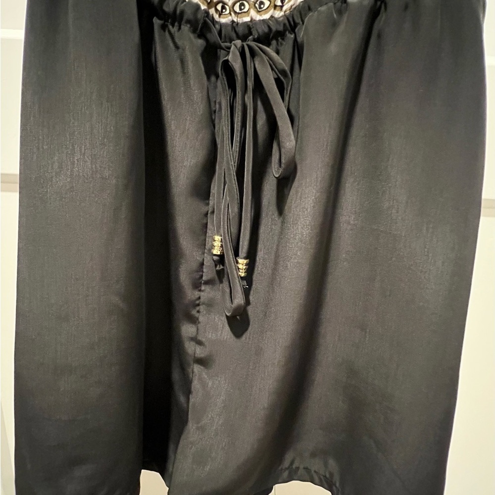 Romeo & Juliet Couture Black and White Smocked Maxi Skirt - Picture 2 of 6